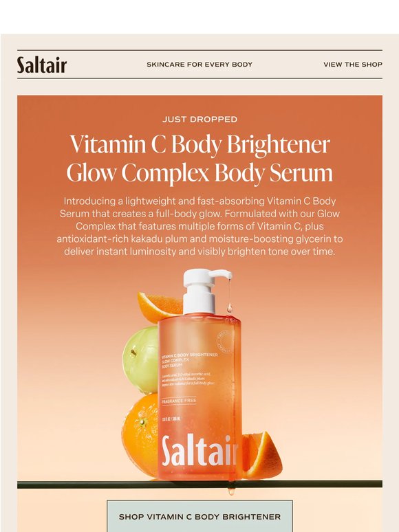 Just Dropped: Vitamin C Body Brightener Serum