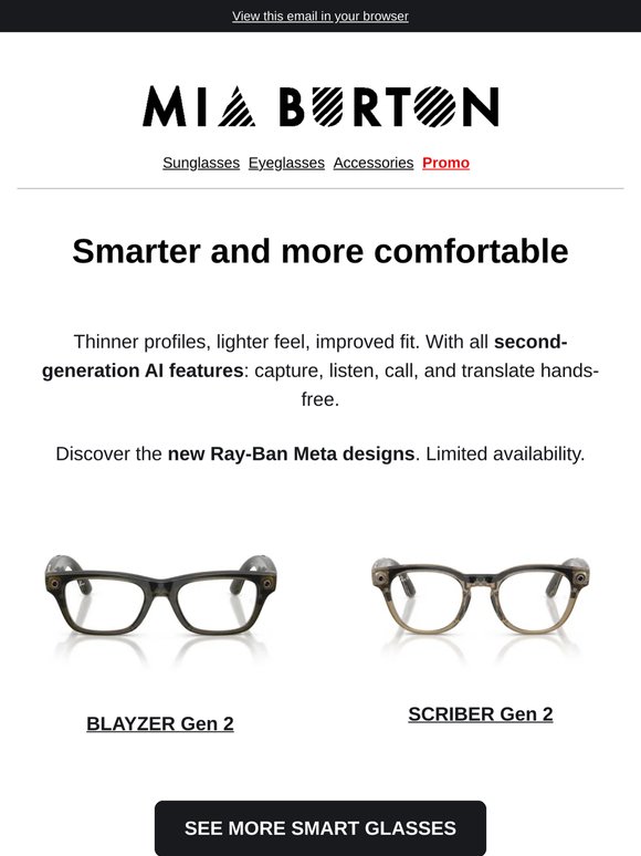 New Ray-Ban Meta, just in
