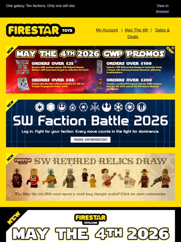 ⏳ Ends Monday: May the 4th Event Is Closing