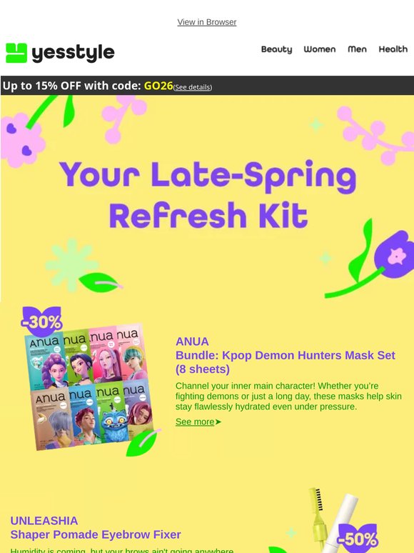 50% OFF! Create fresh vibes before spring ends…🌿