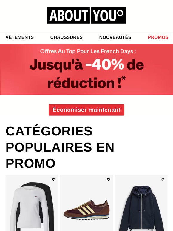 Dernière chance : jusqu'à -40% de réduction