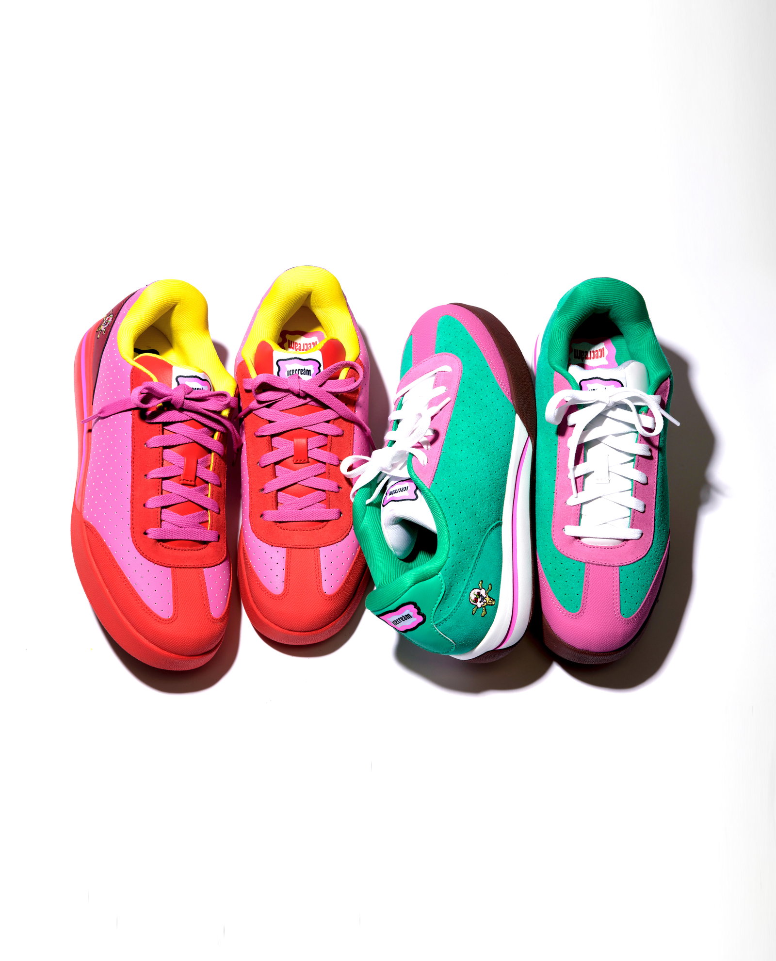 Reebok x Icecream Board Flip — Pink Lemonade and Watermelon color ways