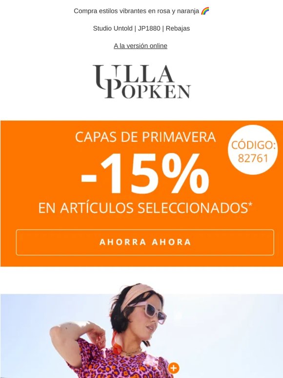 Consigue ahora un -15% de descuento en looks de primavera🌿