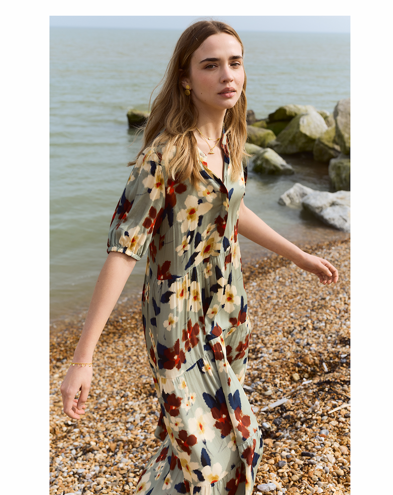 Mariella Printed Midi Dress