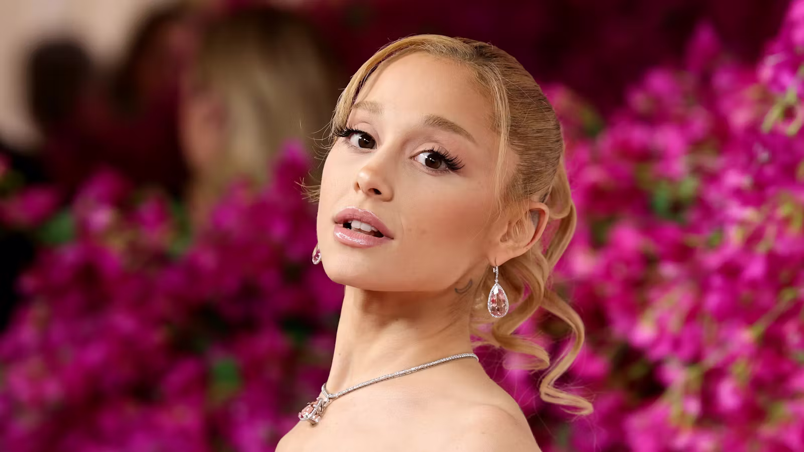 Ariana Grande Wore Literal Petals As Eyelashes