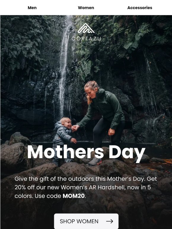 Mothers Day: 20% Off Waterproof Jackets 💗