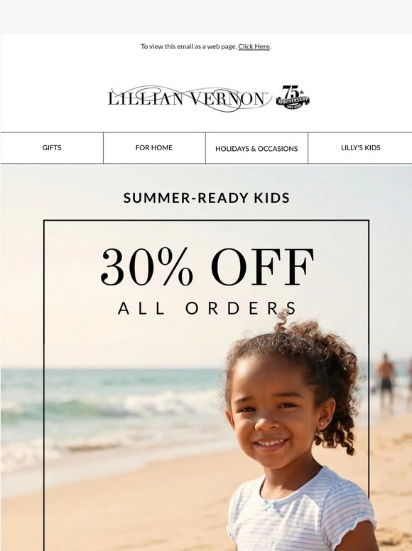 Get the kids summer-ready with 30% off beach must-haves