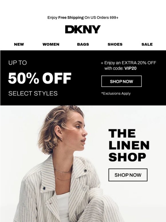 Linen Season Is Here | Up To 50% Off Select Styles