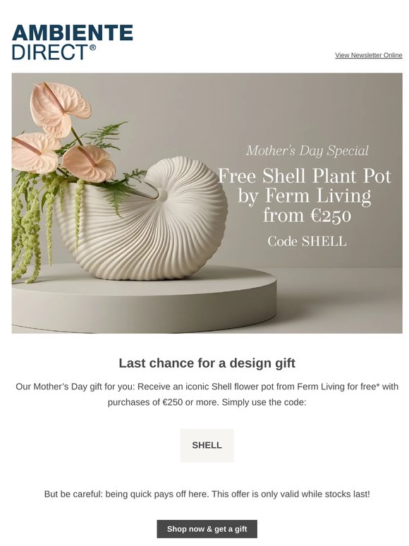 Reminder: Secure your free flower pot today!