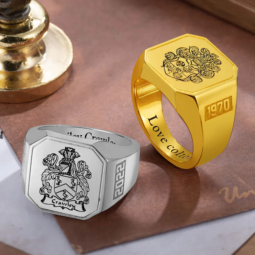 Engraved Signet Ring