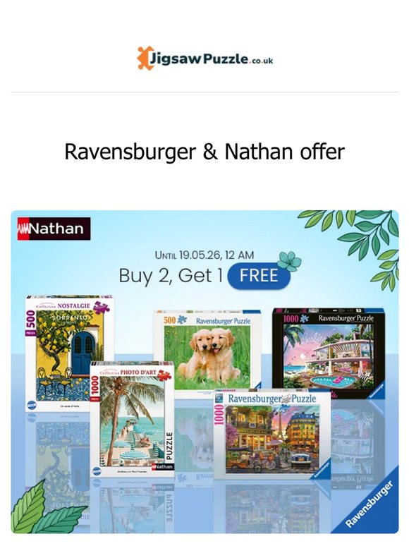 Ravensburger : Buy 2 get 1 Free