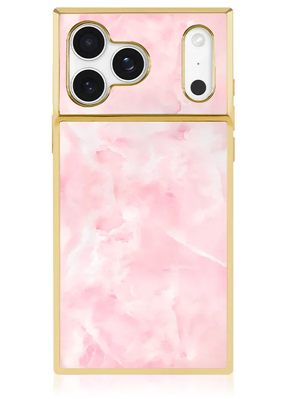 Image of SQUARE® Gilded Rose Quartz Case