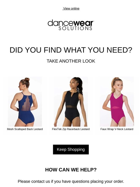 Still interested? Get the dancewear you need now