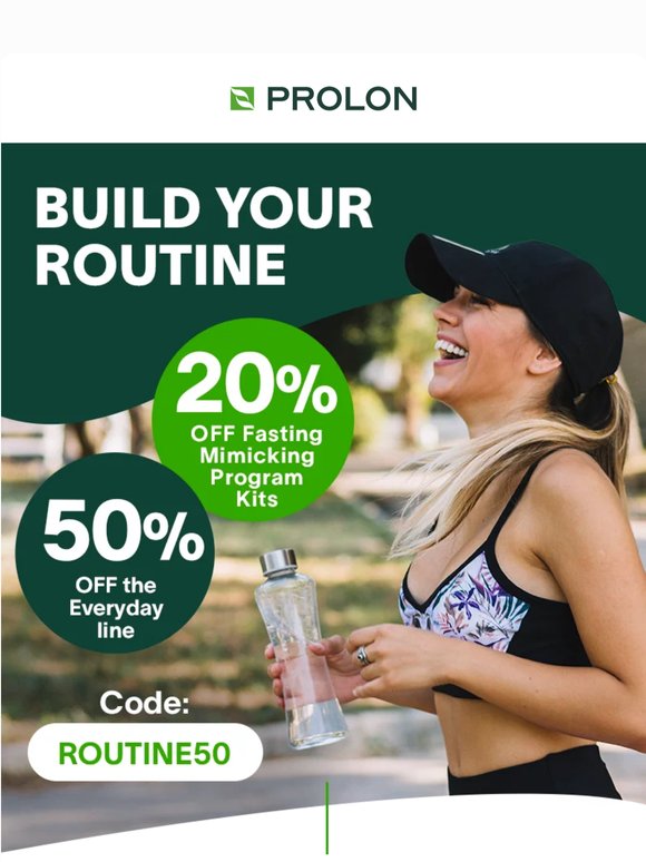 🧱Build your routine: 20% + 50% off