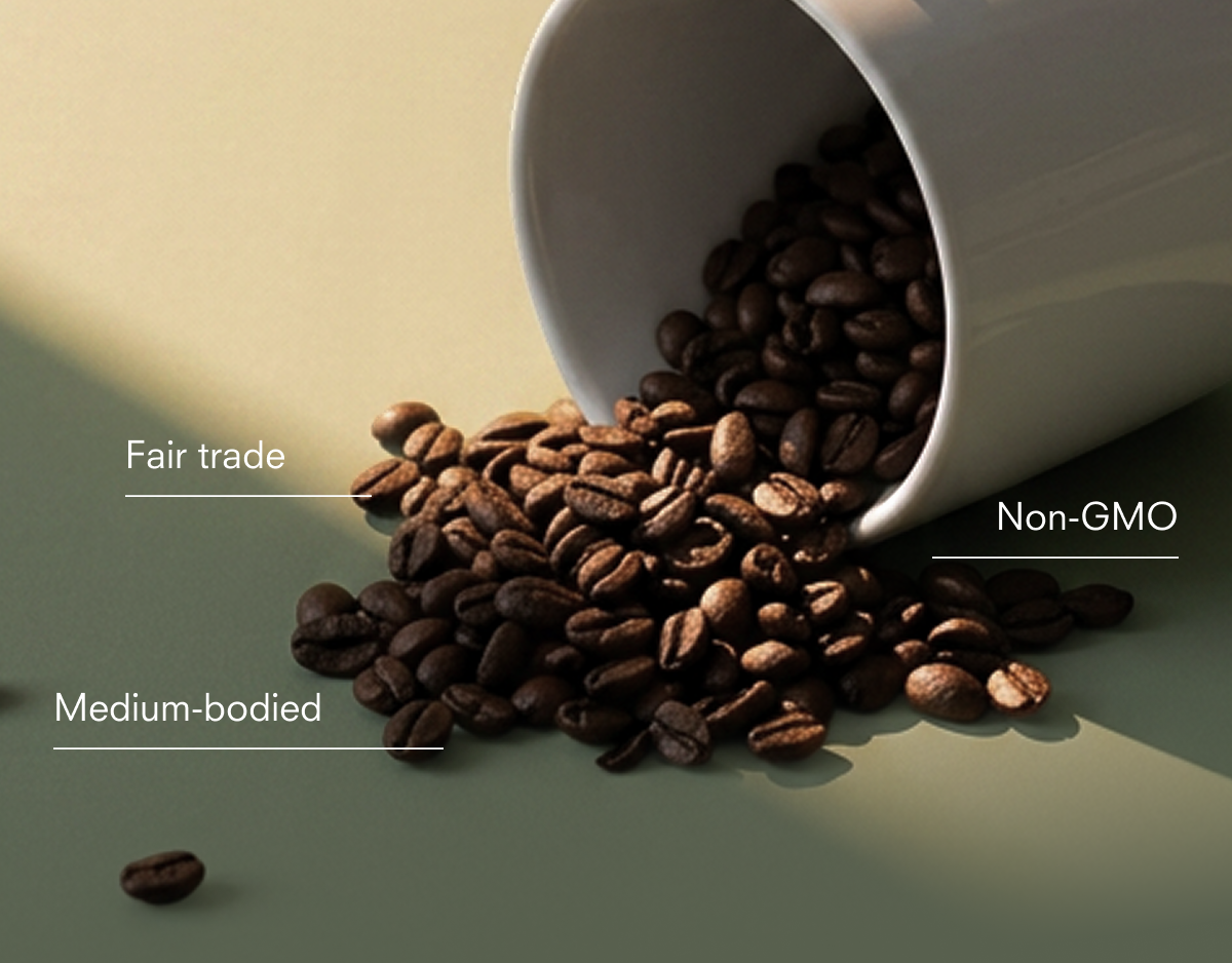 Fair trade Non-GMO Medium-bodied