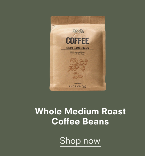 Whole Medium Roast Coffee Beans Shop now