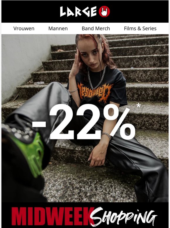 Midweek Shopping: ga helemaal los & krijg 22% KORTING!
