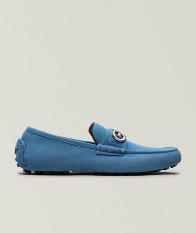 Ferragamo - Grazioso Double Gancio Suede Drivers