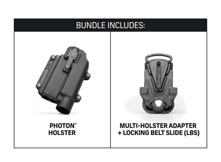 Photon Holster + Multi-holster Adapter + Locking Belt Slide