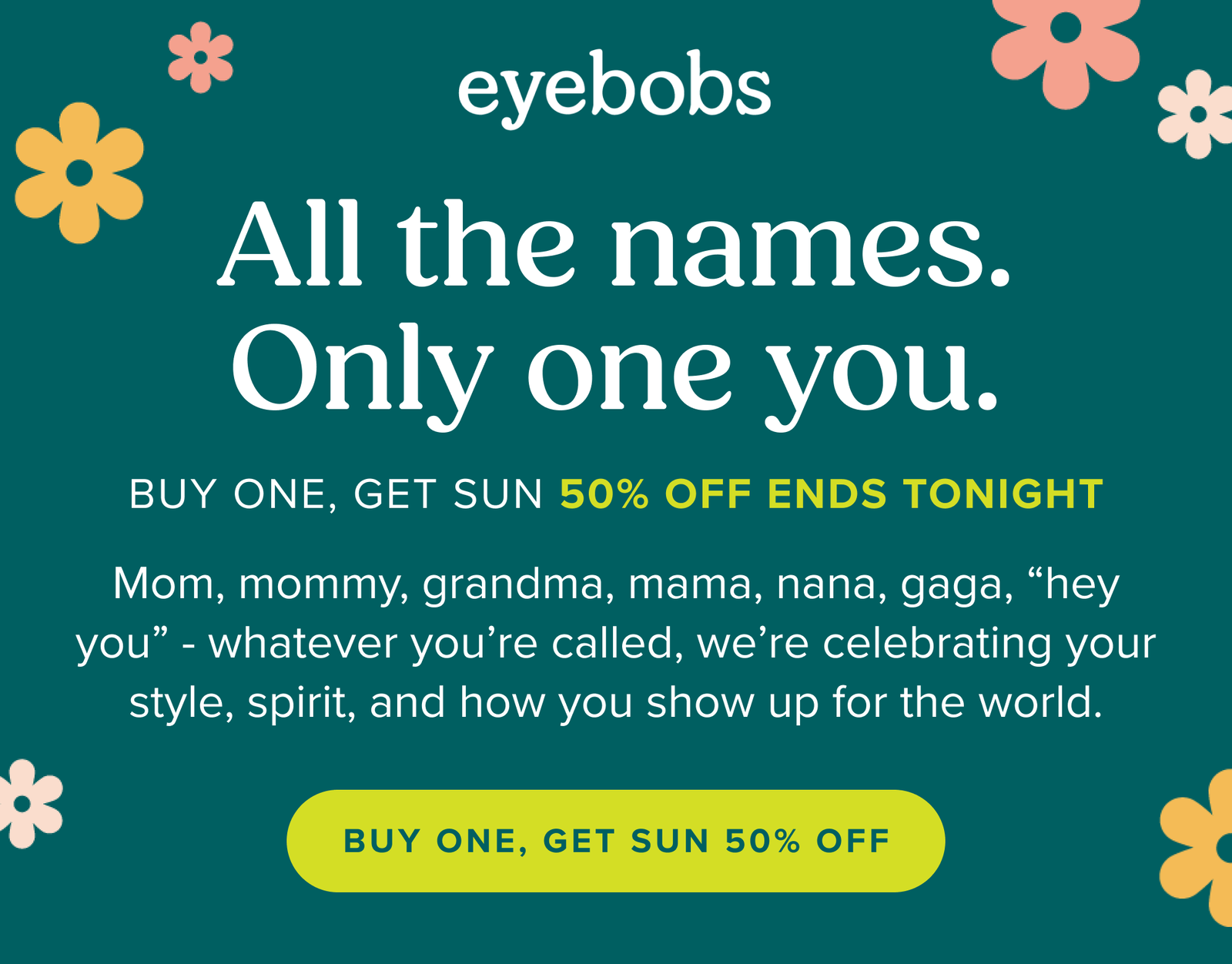 All the names. Only one you.