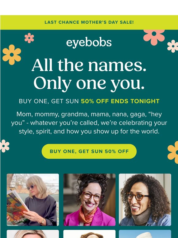 A Mother’s Day gift that’s never a sight for sore eyes.