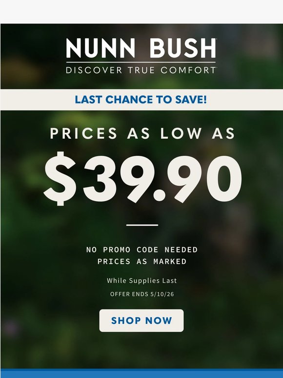 These $39.90 prices won’t last…
