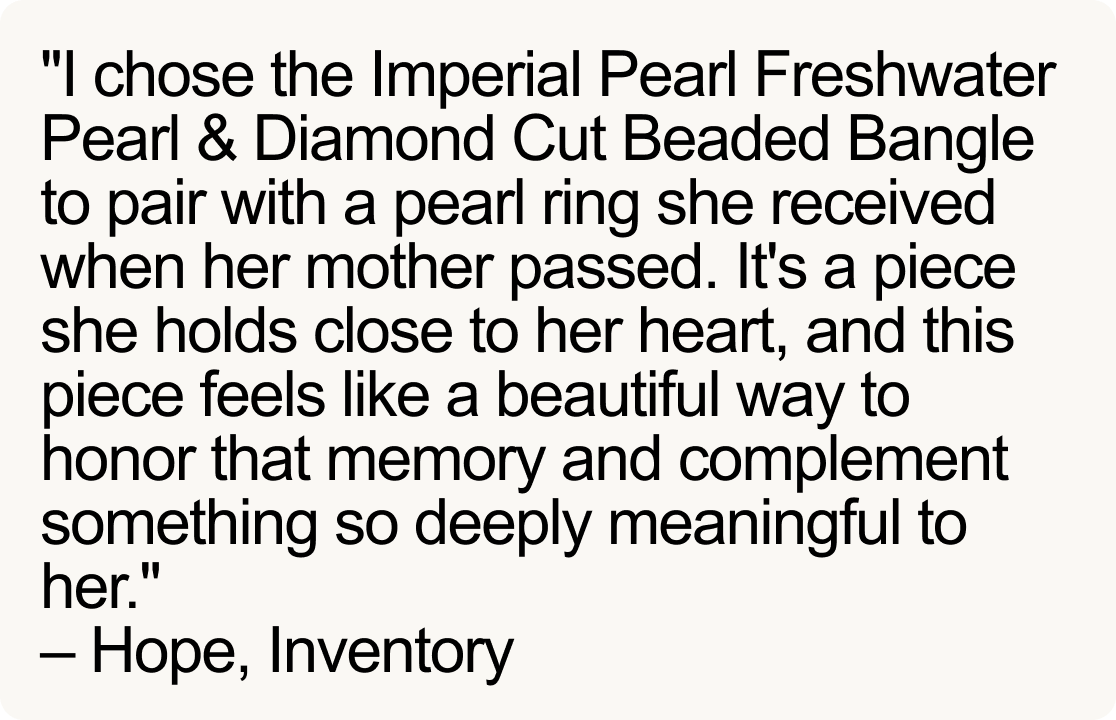 Imperial Pearl Freshwater Pearl & Diamond Cut Beaded Bangle