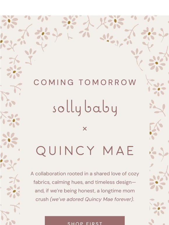 A sneak peek at our Quincy Mae collab
