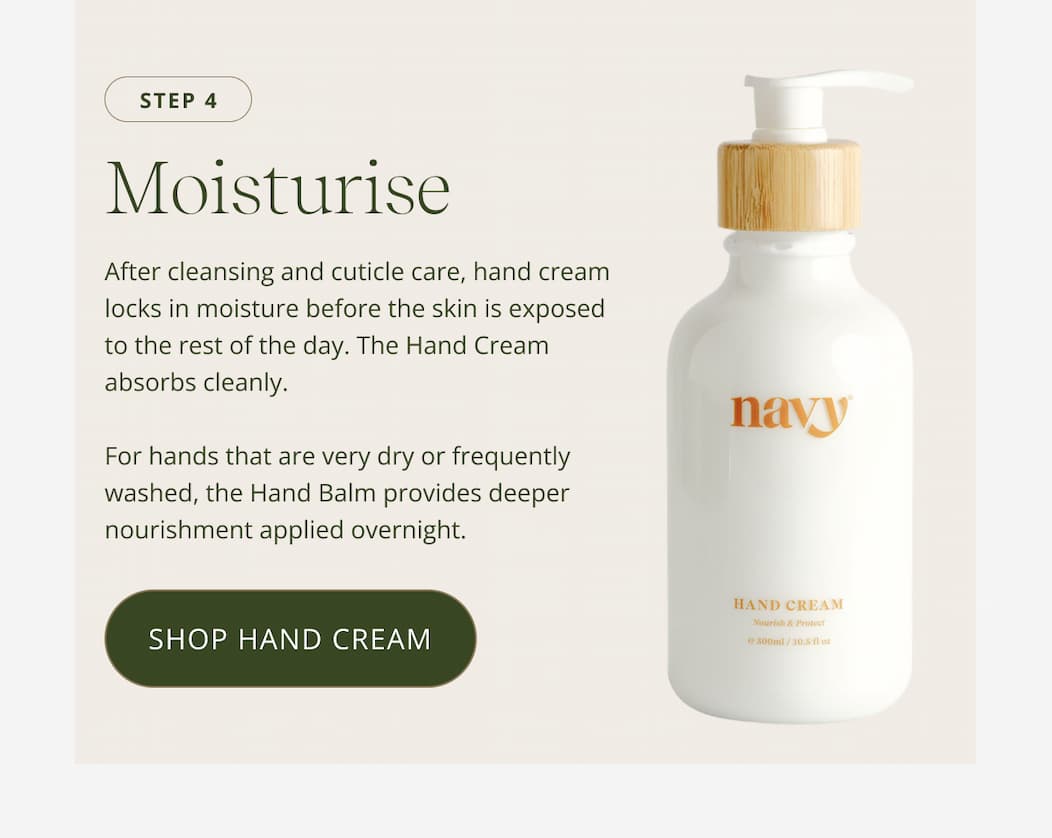 Moisturise [SHOP HAND CREAM]
