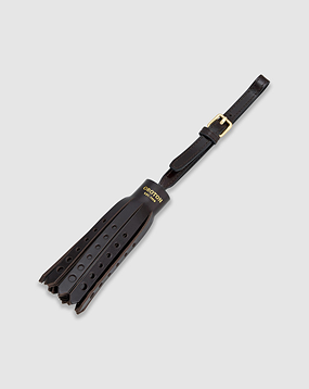FINN CRACKLE BROGUING TASSEL KEYRING