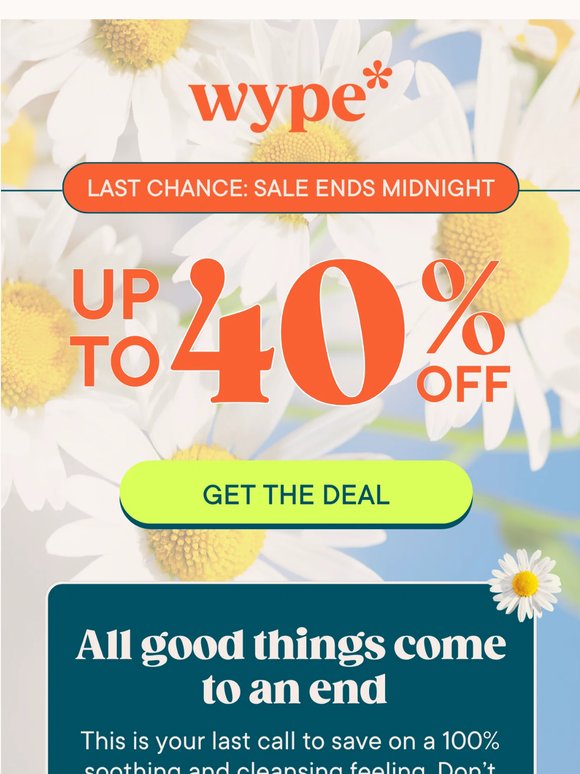 LAST DAY TO SAVE UP TO 40%  🚨🌼
