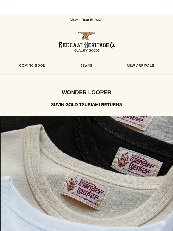 ⏳ Coming Soon – Wonder Looper Suvin Gold Tsuriami Tees