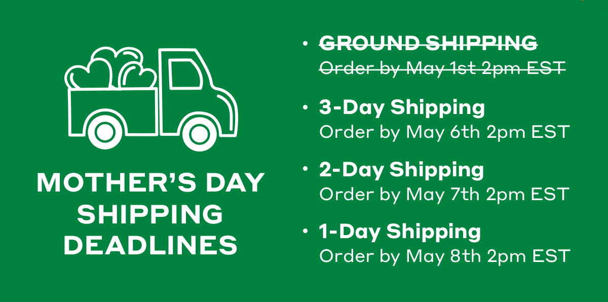 Mother's Day Shipping Deadlines