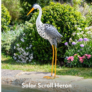 Solar Scroll Heron