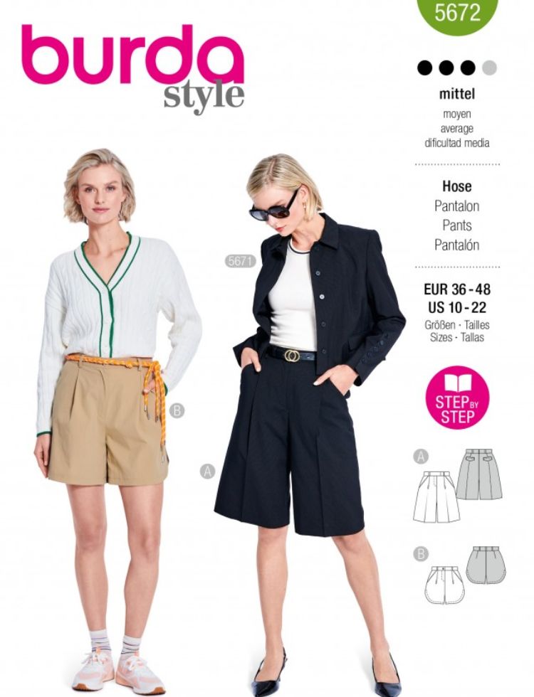 Burda Paper Sewing Pattern 5672