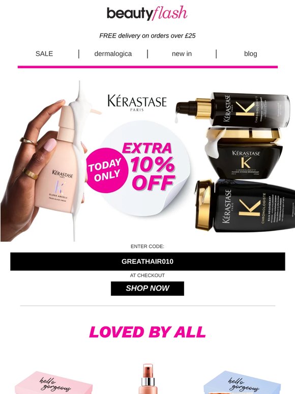 Today Only ⏲ Extra 10% Off Kérastase