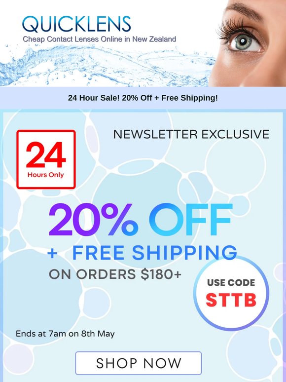 20% OFF + FREE SHIPPING, 24 HOURS ONLY! 😍