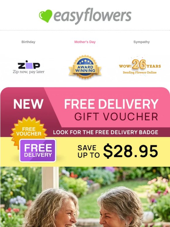 🌸 NEW - FREE Delivery Vouchers 🌸