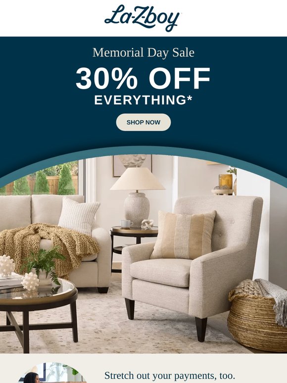 Kick Back with Memorial Day Savings!