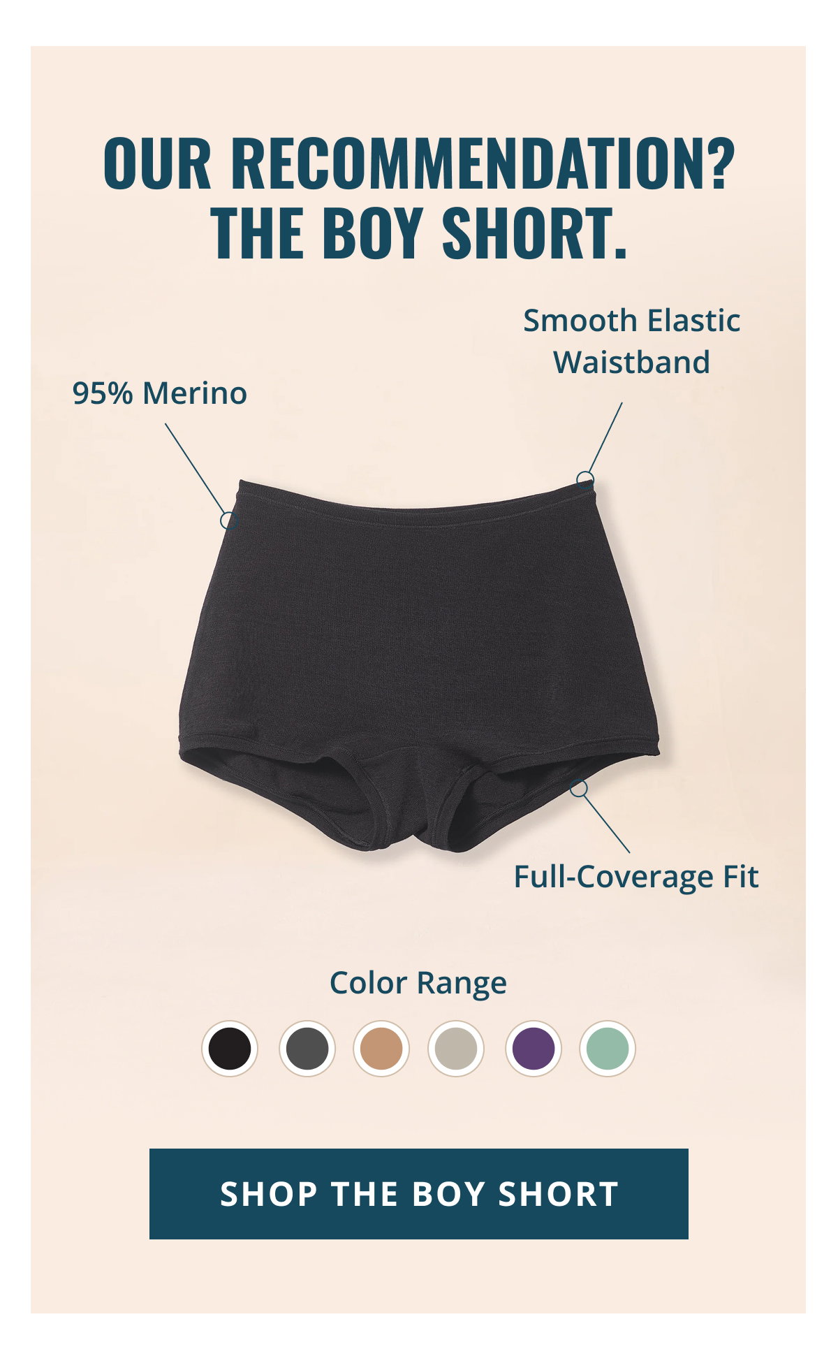 Our Recommendation? The Boy Short.