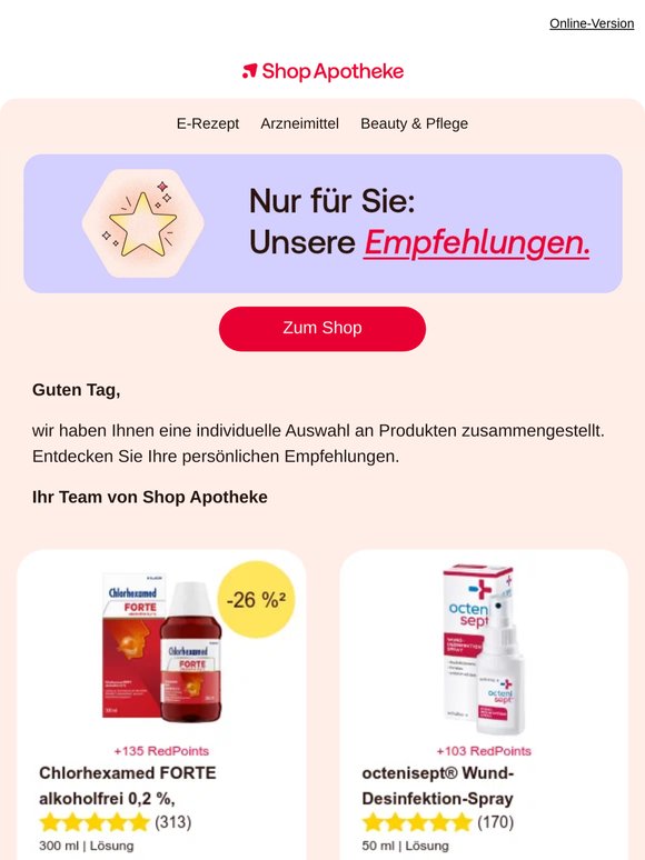 Ihre persönlichen Empfehlungen warten schon auf Sie.