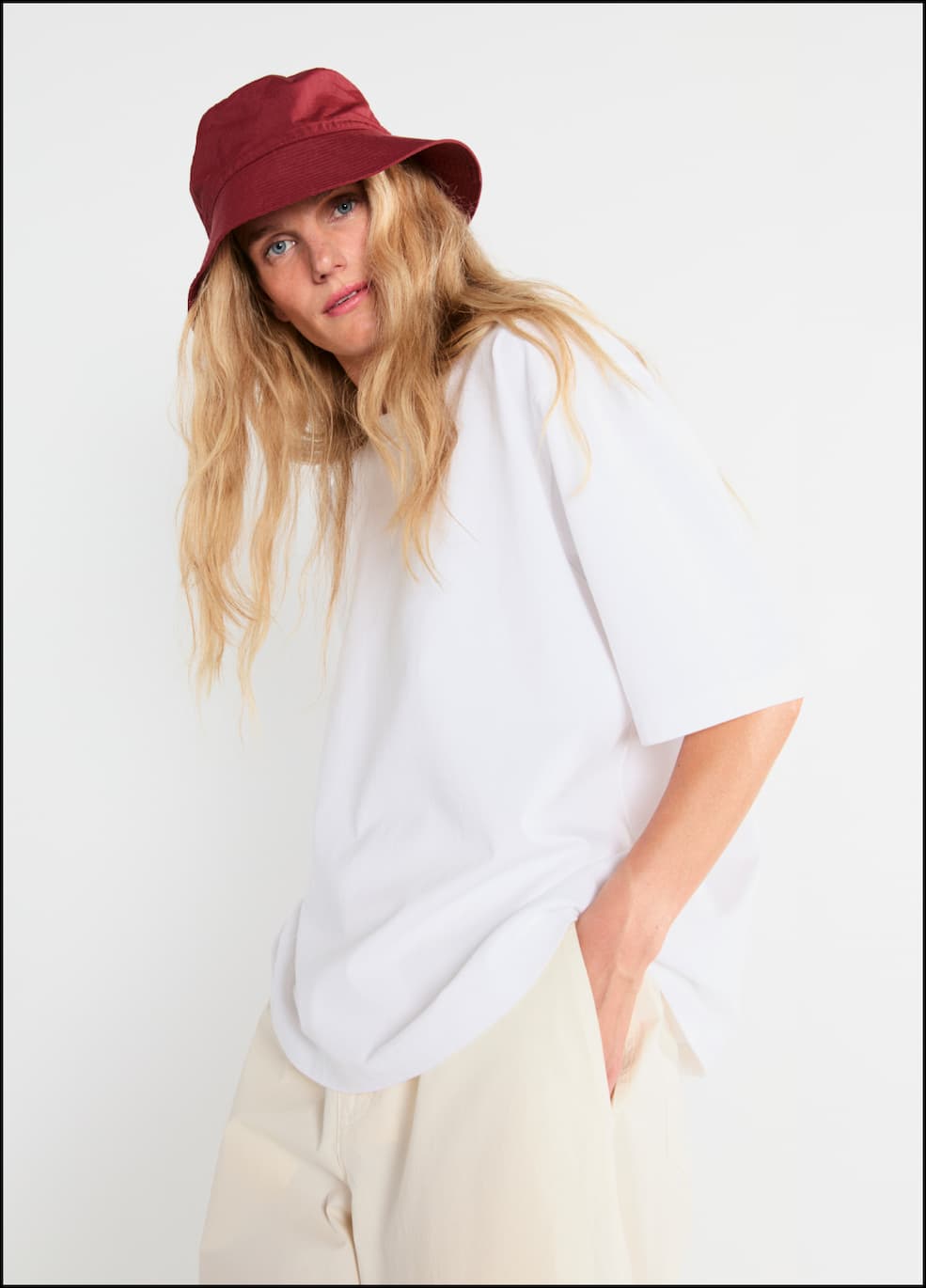Model wearing the Mercer tee