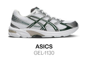 ASICS GEL-1130 Sneakers in Forest Green/Silver/White
