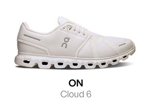 On Men's Cloud 6 Athletic Sneakers in White