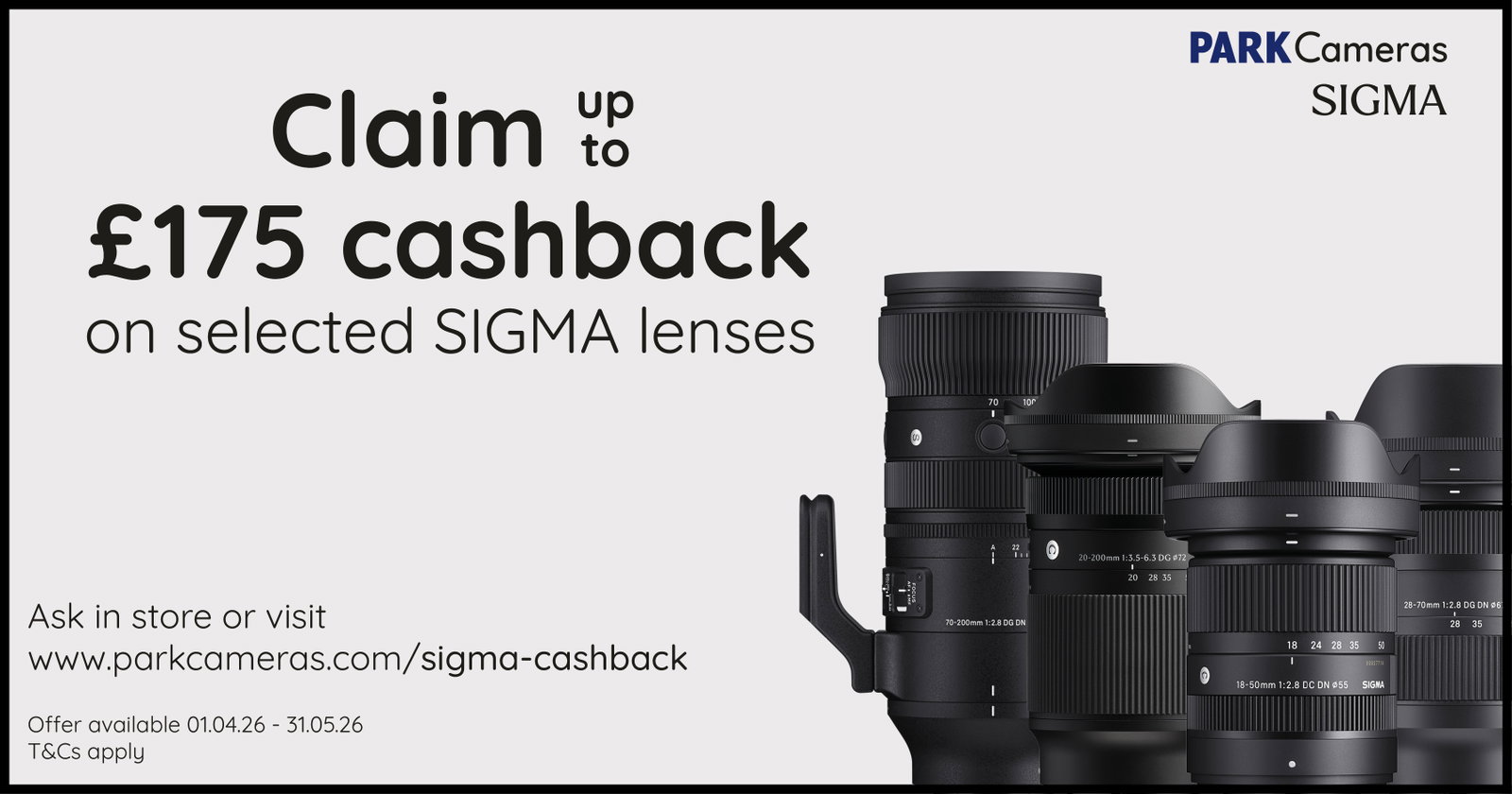 Sigma Spring Cashback