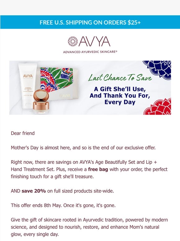 Last Chance for Mother's Day Savings! 🌸