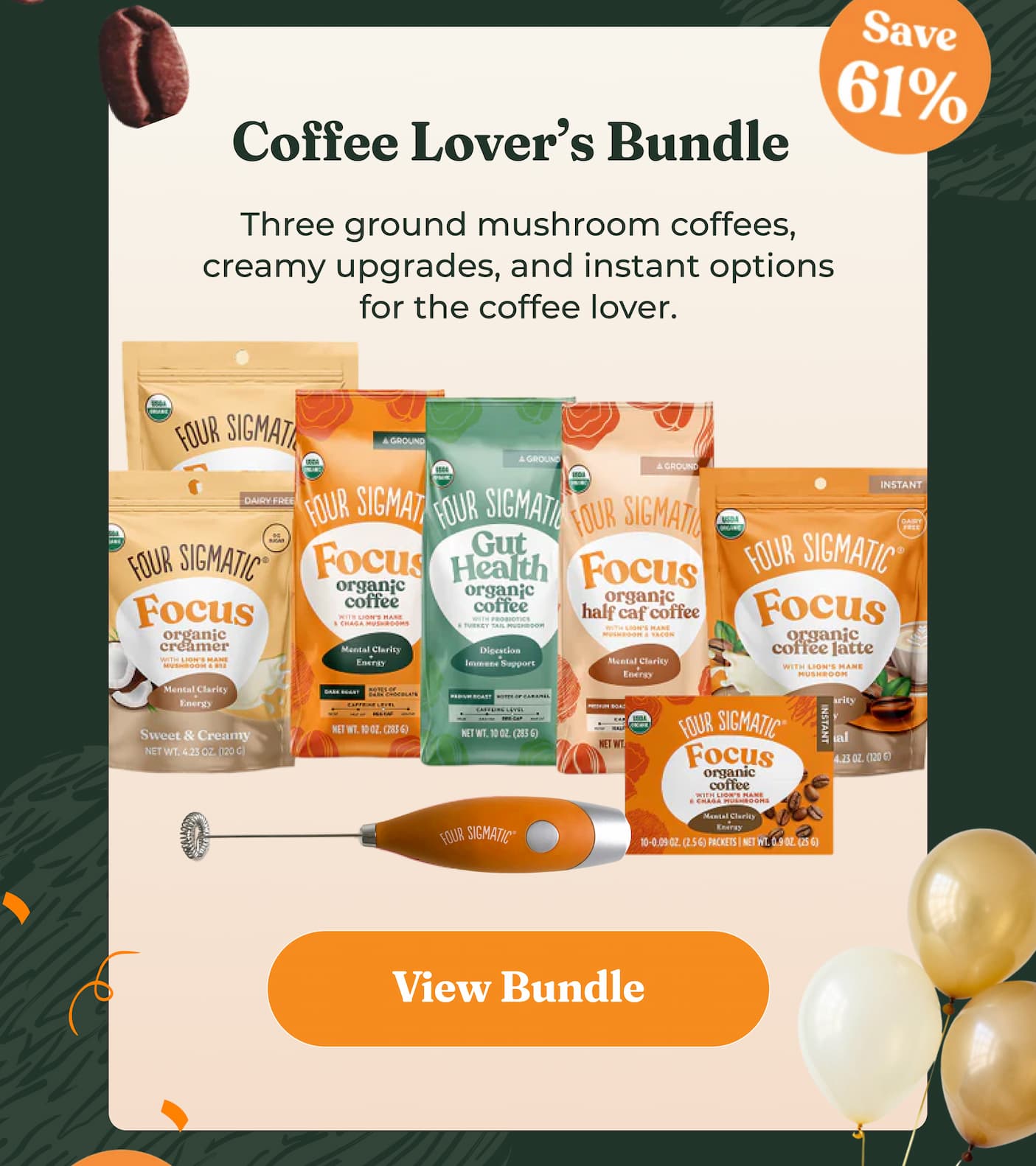 Coffee Lover's Bundle 61% OFF
