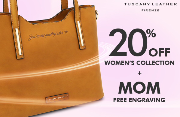 Last chance! 20% off the women’s collection and complimentary personalization