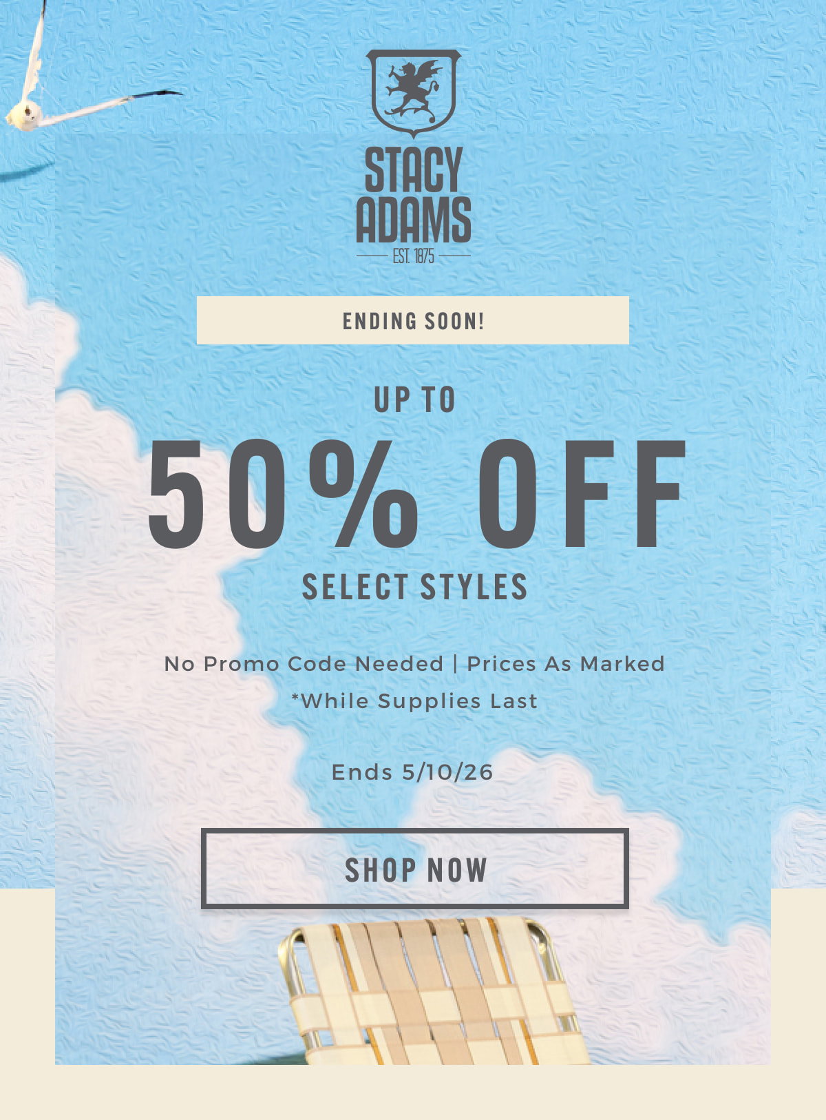 Up to 50% off select styles. No promo code needed | Prices as marked while supplies last. Display images to learn more.