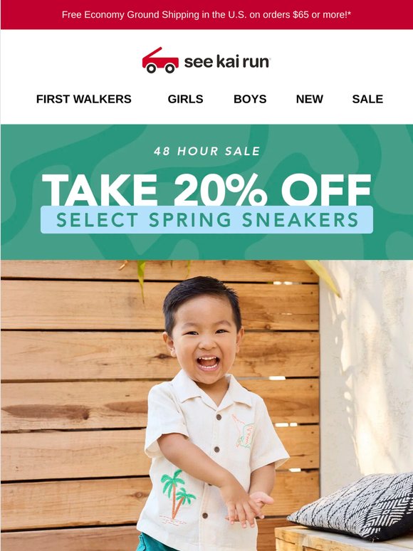 Enjoy 20% Off Select Spring Sneakers – 2 Days Only